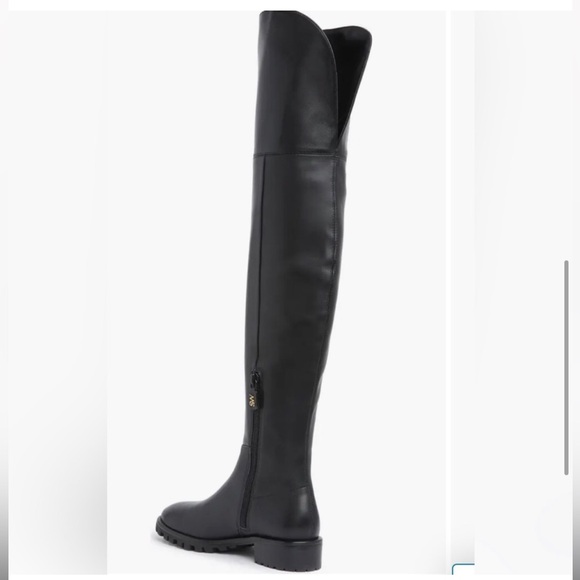 Stunning Stuart Weitzman Amber black Thigh-High Leather over the knee Boots 9.5 - Picture 5 of 7